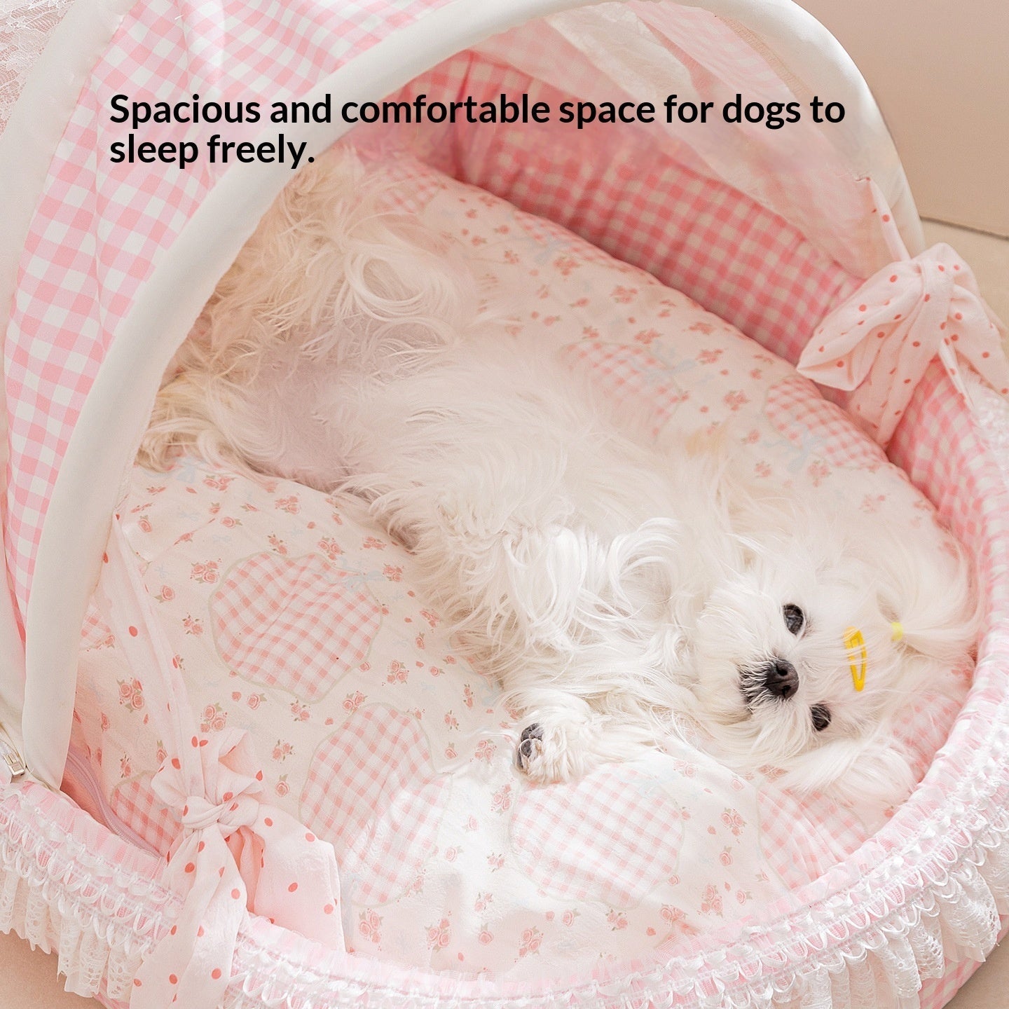 DollyPaws Cradle Pet Bed, available in pink & blue