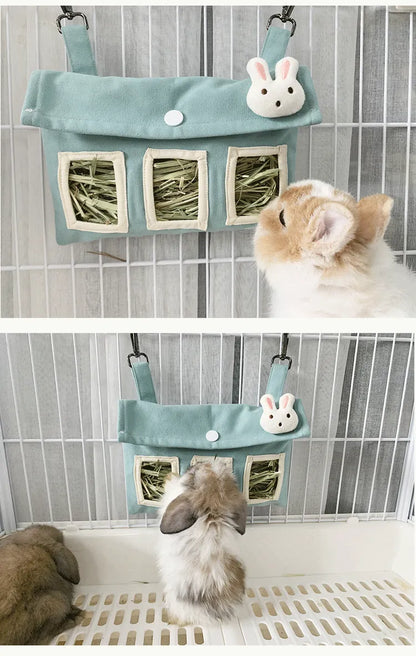 Hug-a-Bun Hay Pouch ~ Rabbit Hay Bag for Small Animals