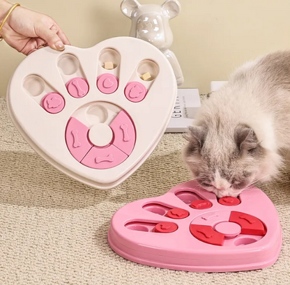 Hearty Munch Maze ~ Heart-Shaped Slow Feeder & Puzzle Toy