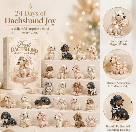 Pearl Dachshund Christmas Advent Calendar