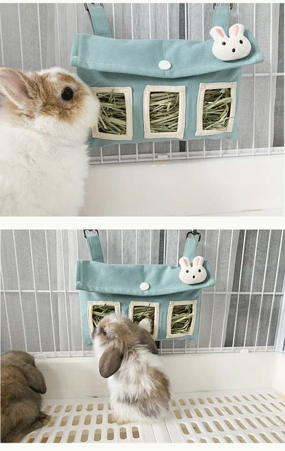 Hug-a-Bun Hay Pouch ~ Rabbit Hay Bag for Small Animals